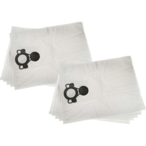 Plus de 10 sacs compatibles avec l'aspirateur Nilfsk107419593ATTIX33/44VL200Aero 20/21Aero 25/26/31VC2010L/VC2511LVC2512L/VC3011L en acier inoxydable - 55,3 cm x 42 cm, Blanc