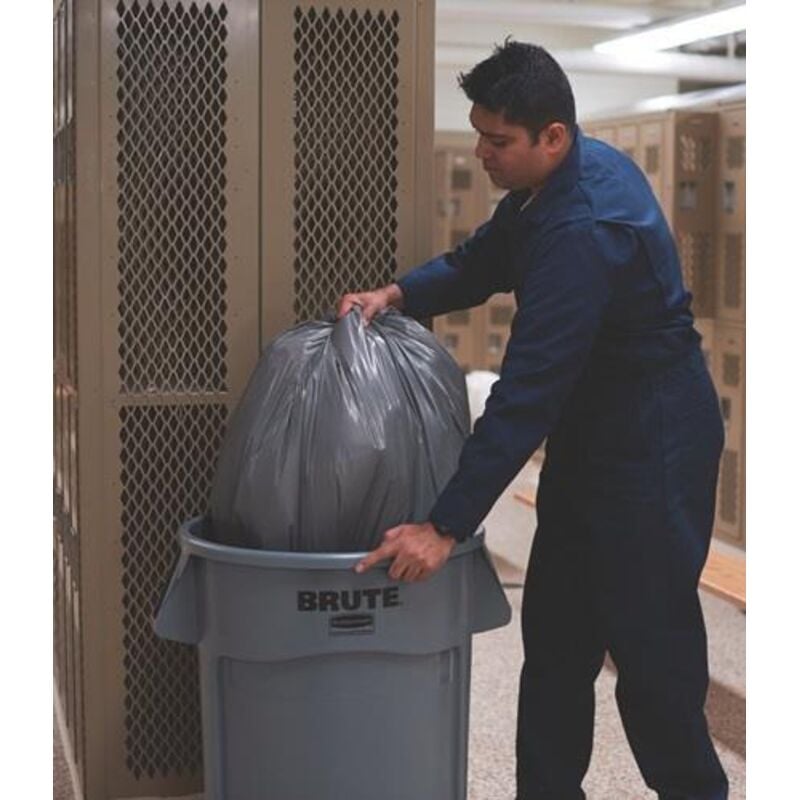 Fût polyvalent gris 38 l pe d. extérieur400xH435 mm