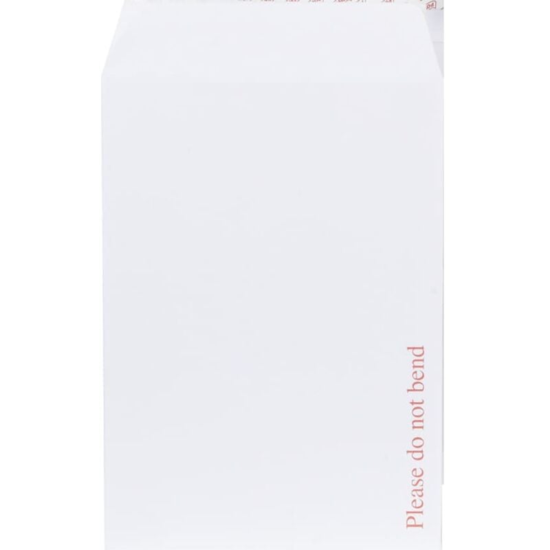 Plus Fabric - Plus Fabic Boad Backed Envelope C4 Peel and Seal Plain Powe-Tac 120g - White