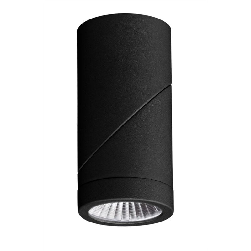 Beneito Faure - Applique a led orientabile cilindrica 7Watt Plus-Tricolor Nero