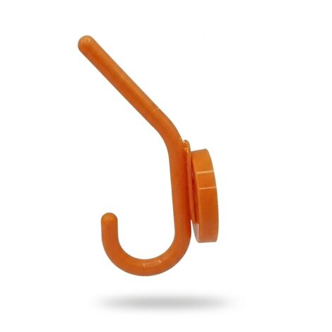 PLUS - Porte-manteau patère double - Orange - Plastique rigide - Style rétro - Voir photos