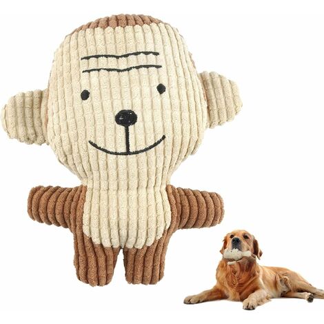 Plush Dog Toys for Puppy, Durable Squeaky Dogs Stuffed Animals Toy with Cotton Material, Interactive Puzzle Dog Toys for Small Pet to Cleaning Teeth