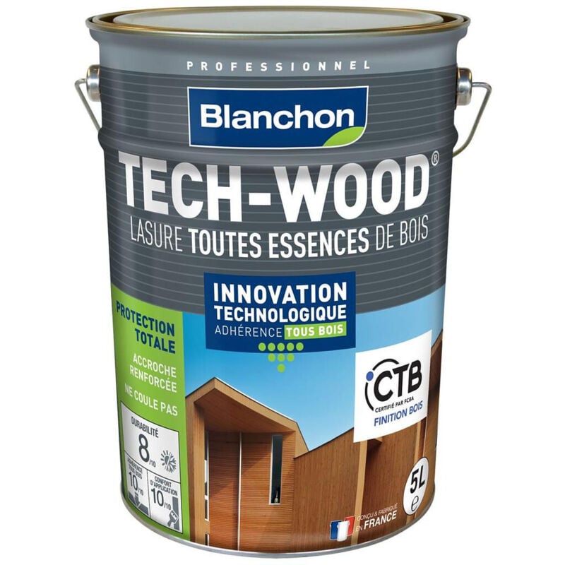 Blanchon - Lasure Tech-Wood Incolore satin 5L