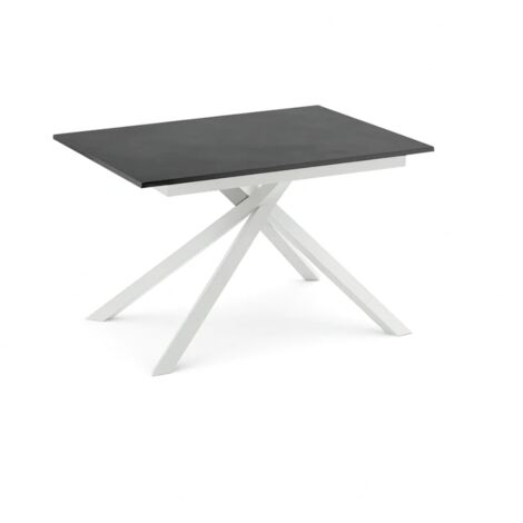 Pluto,  Tavolo allungabile con top in melaminico Cemento grigio (90cm X 140-190cm H. 76cm)  Duzzle