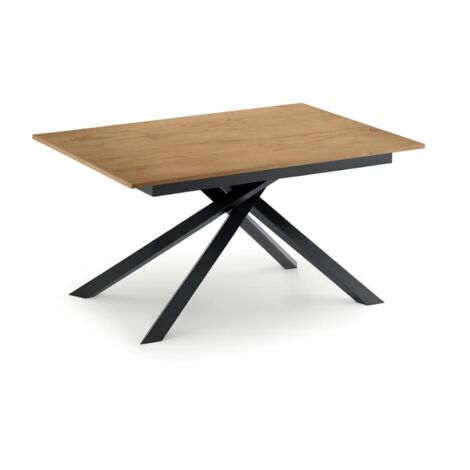 Pluto,  Tavolo allungabile con top in melaminico Rovere (90cm X 140-190cm H. 76cm)  Duzzle