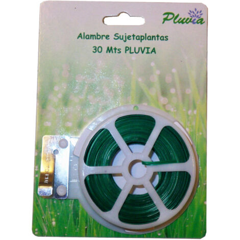 PLUVIA Bobina de alambre plastificado verde para atar 30 m PL-X4B