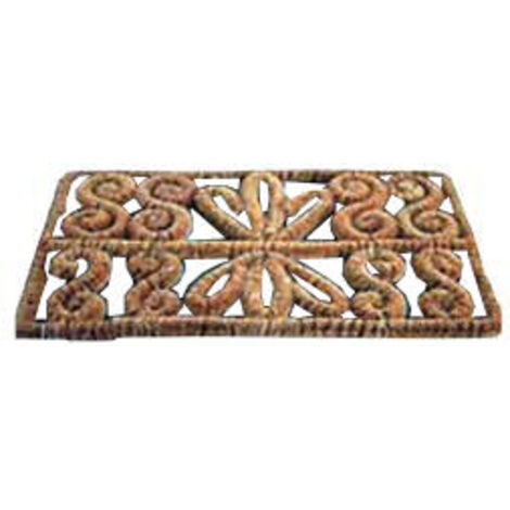PLUVIA Felpudo rectangular de bambú 58x35cm
