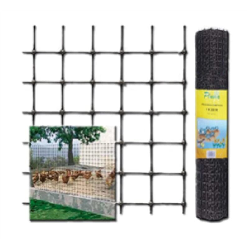 Fplus - Pluvia Filet à Volaille 24x27 1,00 mx 200 m Noir 170610