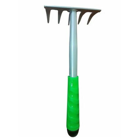 Pluvia Garden Handrechen Mini 5 Zinken mit Stiel