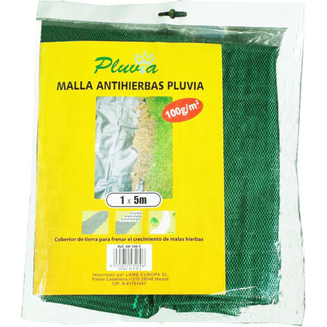 pluvia malla cubre suelo antihierba 100 grs 1,00 x 5 mt manto