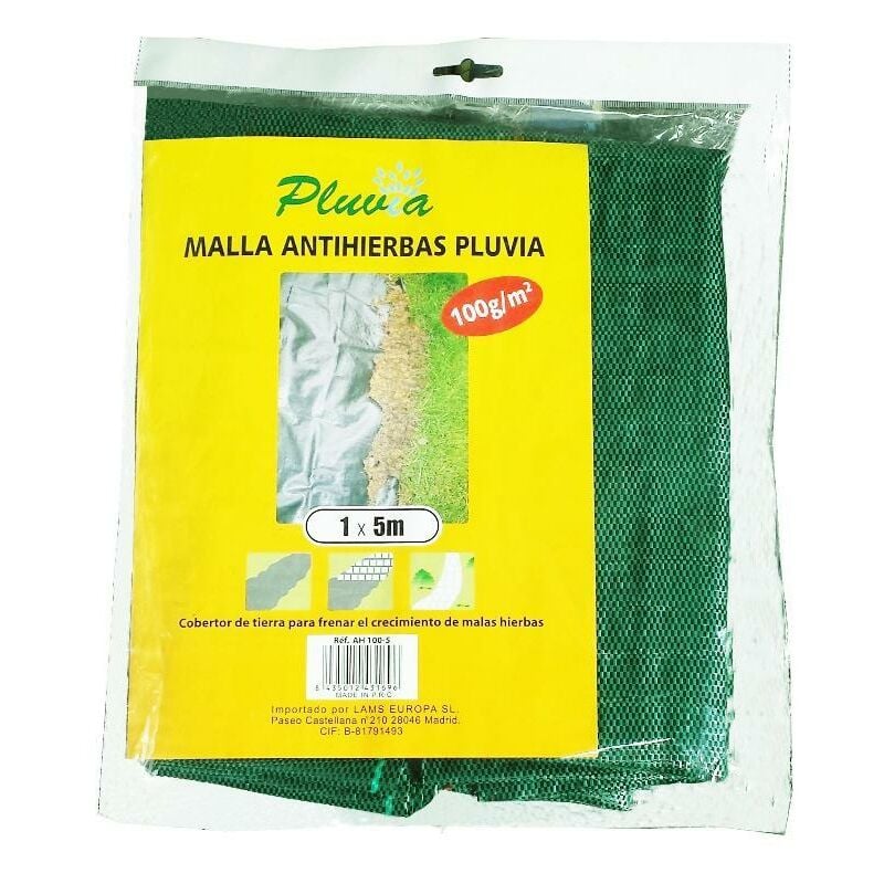 

pluvia malla cubre suelo antihierba 100 grs 1,00 x 5 mt manto - Mibricotienda