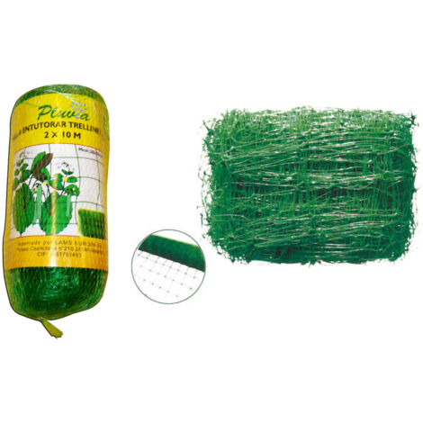 PLUVIA Malla Entutorar Pluvia 20x20 2,00 m x 10 m Verde 120230