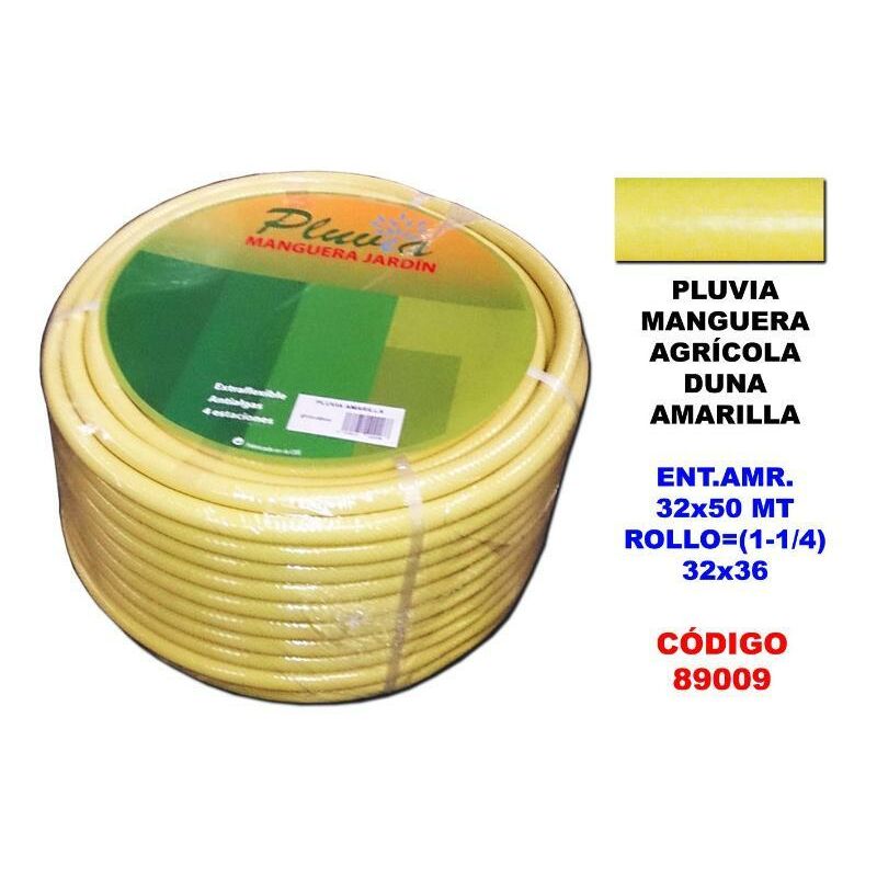 

MIBRICOTIENDA pluvia manguera amarilla agricola ent.amr.32x50 rol (1-1-4)32x36