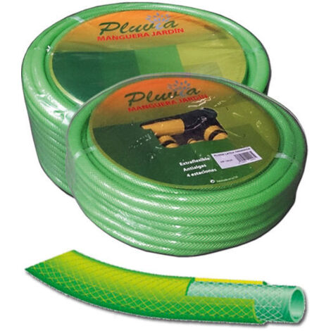 pluvia manguera verde latex trenzada sgr.vrd.kit 15x25 mt+acces.