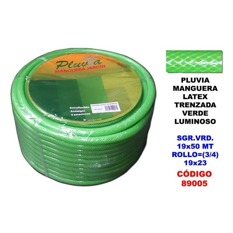 

MIBRICOTIENDA pluvia manguera verde latex trenzad.sgr.vrd.19x50 ro (3-4) 19x23