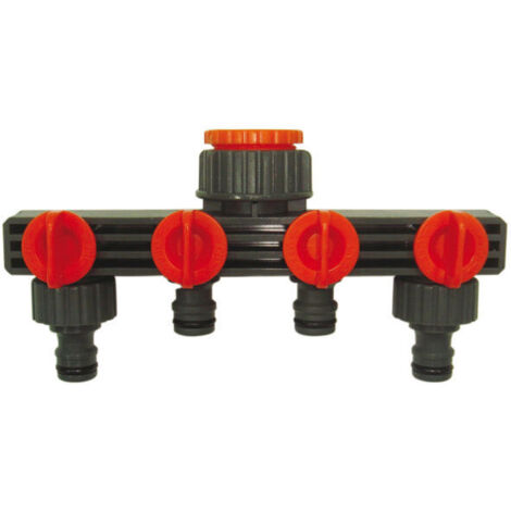 PLUVIA pluvia adaptador toma grifo manguera 4 vias 1-2 x6y , ACCESORIO ACOPLAMIENTO MANGUERA DE JARDIN