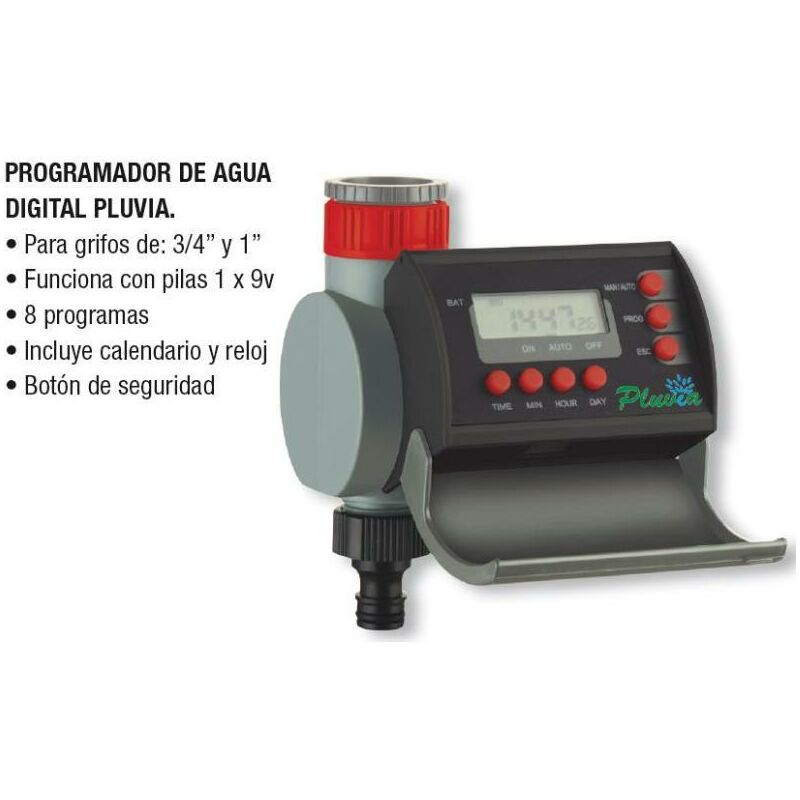 

pluvia programador riego 8 programas digital plsd21002 - Mibricotienda