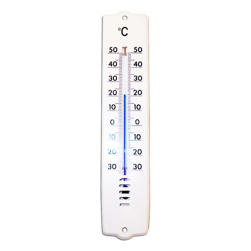 

MIBRICOTIENDA pluvia termometro 101032 207x44 mm plastico blanco 81603