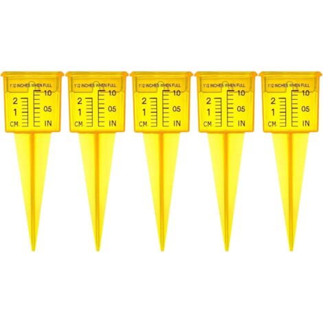 Pluviomètre 1 5" Capacité 1 5 Capacité Pluviomètre pour Jardin Extérieur Jardin Maison Précipitations Guage