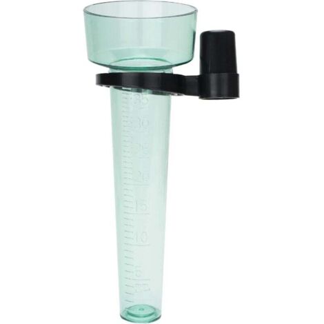 Pluviometre Exterieur Jardin Plastique avec Titulaire，pour Jardin Fermes,24X 8.5CM,Vert Clair