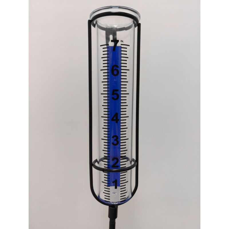 Pluviometre, Pluviometre Exterieur Jardin, Pluviomètres en Verre avec Piquet en Métal, Pluviomètre De Jardin, Pluviomètre Amovible, Pluviomètre