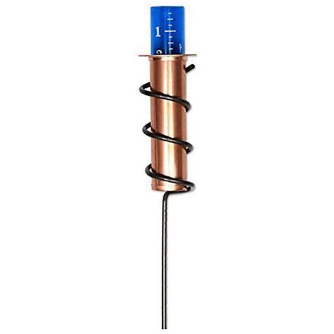 Pluviomètre pour pelouses, jardins et aménagements paysagers, pluviomètre d'extérieur, piles AA illustrées