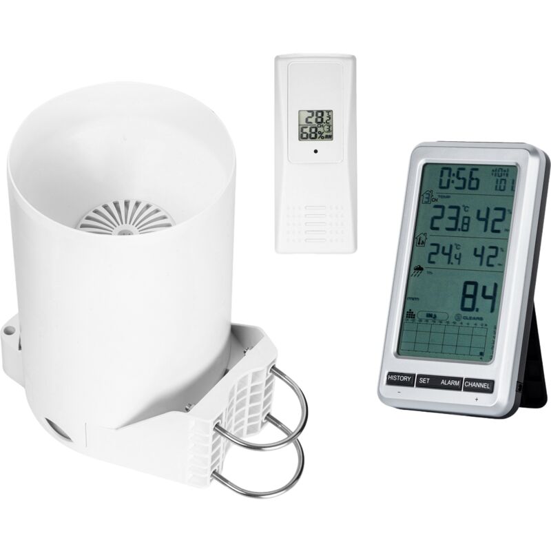 Pluviomètre sans fil, température de la pluie à la maison, table de surveillance de l'humidité