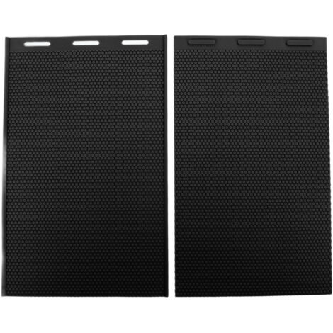Plyisty Bienenwachs-Mittelwandplatten, 2 Stück, leicht zu reinigende Bienenwachs-Druckplatten, 5,4 mm, verschiedene Farben für Nester (SCHWARZ)