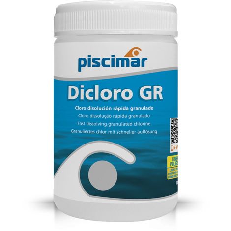 PM-503 Diclor: Cloro granulado de disolución muy rápida. Ideal tratamientos de choque. Bote 0.5 kg.