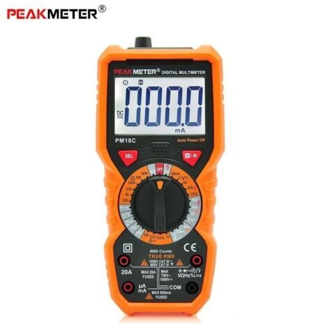 PM18C haute précision numérique de poche Multimètre Tension AC - DC Température actuelle