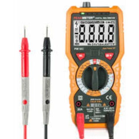 PM18C Multimetro digitale AC DC Tester elettrico digitale Voltmetro automatico senza contatto Amperometro Ohmmetro Rilevatore di tensione Hold con display retroilluminato STOL