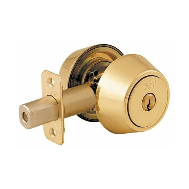 Yale Locks - P5211 Security Deadbolt Polished Brass