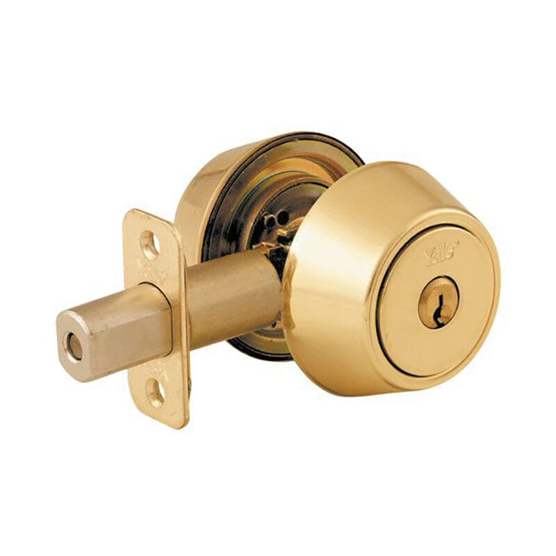 Yale Locks P5211 Security Deadbolt Polished Brass YALP5211PB