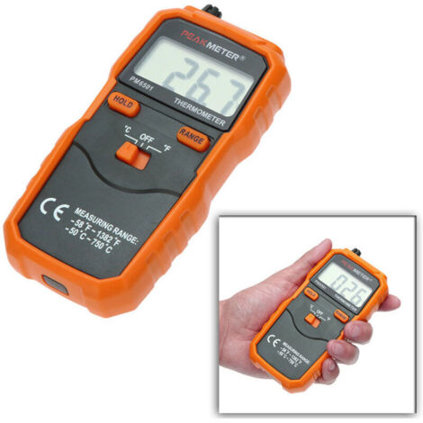 PM6501 Drahtloses LCD-Thermoelement Typ K mit digitaler Datenhalte-/Verbindungsfunktion