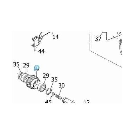 PMD0941.4610 Pignon pour crémaillère Tub3500 Pièce de rechange d'origine NICE PMD0941.4610