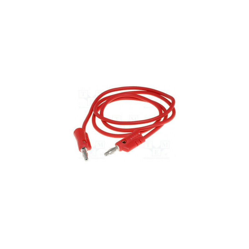 

Cable Con Bananas De 2mm Longitud 250mm Color ROJO