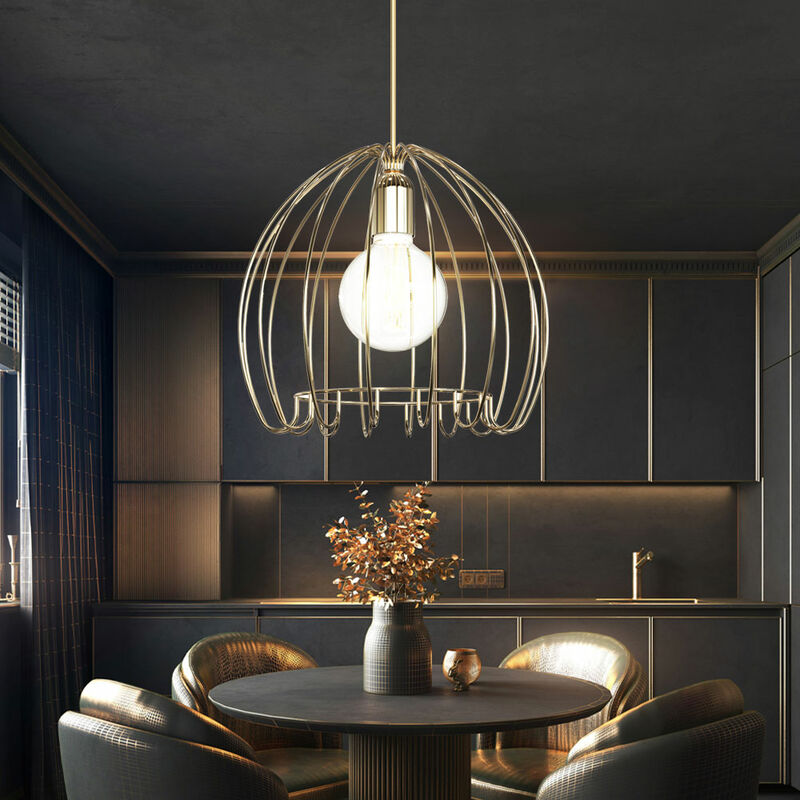 

Péndulo colgante luz de techo salón comedor metal latón aspecto diámetro