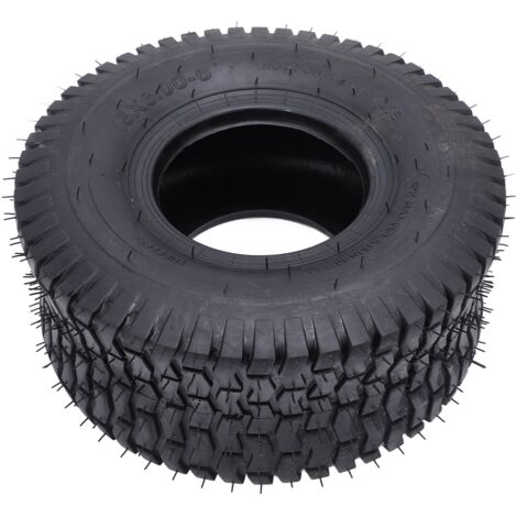Pneu 15x6.00-6 à gomme renforcée, contrôle optimal et excellente adhérence. Pneu 4 plis haute résistance pour tondeuse à gazon, tracteur de jardin et voiturette de golf