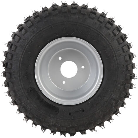 Pneu 16X8-7 avec jante à 3 trous 6PR, excellente adhérence sur route, roue ATV UTV de 7 pouces pour Go Kart, chariot de Golf, tondeuse à gazon de jardin