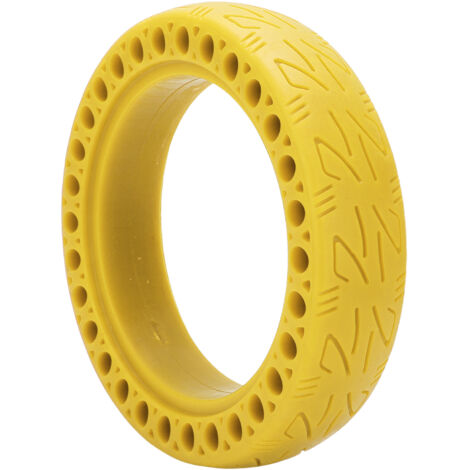 Pneu anti-crevaison léger 8.5x2.125 pour Ninebot 9 Nano et vélo d'équilibre, couleur jaune