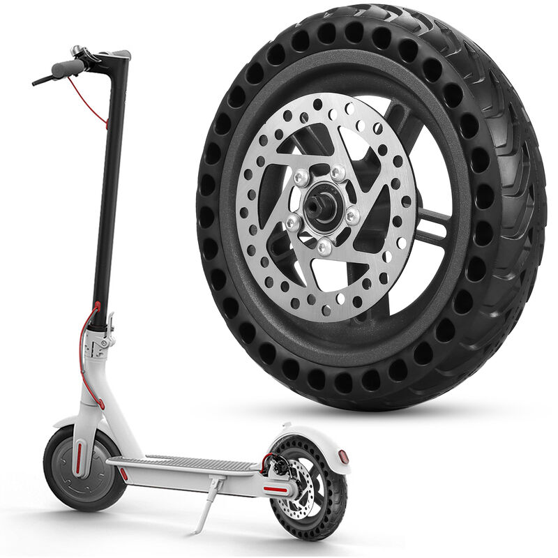 Superseller - Pneu arrière de scooter électrique avec jeu de freins à disque de moyeu de roue 8,5 pouces Remplacement de roue de scooter électrique