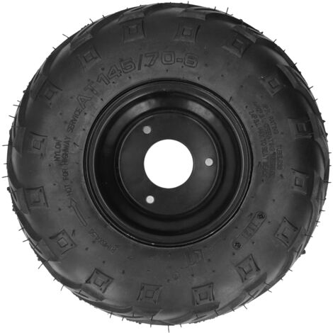 Pneu ATV 145/70-6 en acier allié avec jante de 6 pouces pour kart UTV Quad Bike 4 roues.