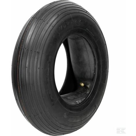 Pneu brouette 480/400x8 – 4 plis – Sculpture T-510 – Charge max 220 kg – Diamètre extérieur 390 mm – Largeur 103 mm