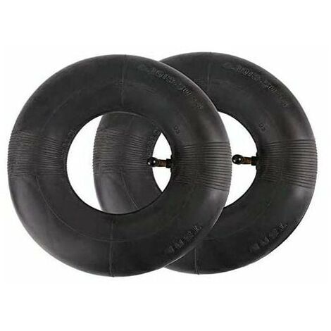 Pneu de Chambre à Air SéRies 4.10/3.50-4 Pouces pour Diable, Chariot, Chariot Manuel, Chariot de Jardin, Tondeuse à Gazon, Tube de Remplacement 4.10-4(2pcs)