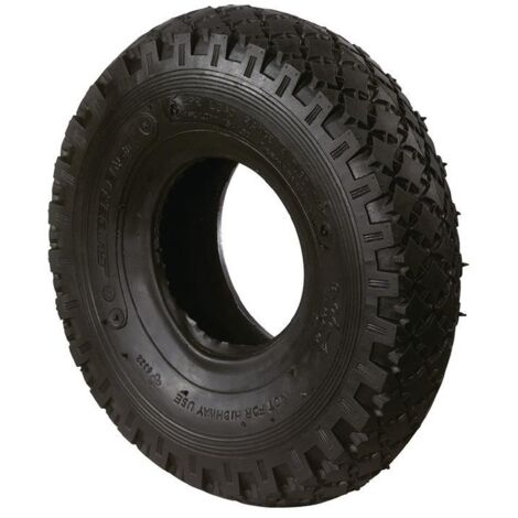 Pneu de rechange gonflable Ø 400 mm – Profil rainuré pour surfaces variées – Durabilité accrue pour brouette et chariot de jardin – Bs Rollen