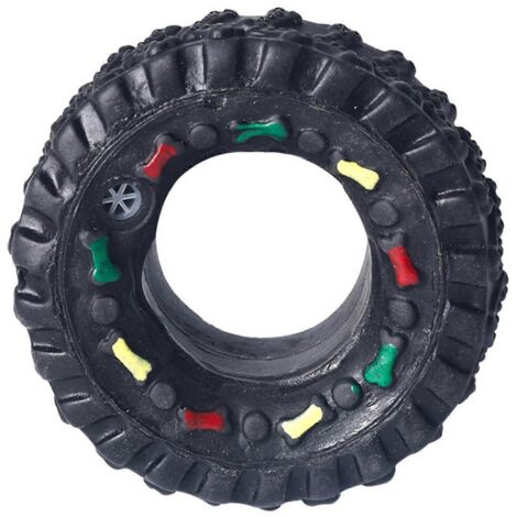 Pneu en vinyle couineur pour chien, jouet à mâcher pour chien, accessoire interactif pour animaux de compagnie