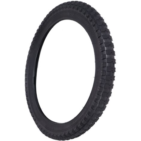 Pneu extérieur de vélo de montagne enfant 18x2.4, motif carré haute pression 280KPa pour équilibre et cyclisme