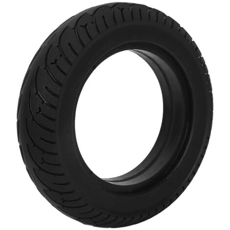 Pneu plein noir 10x2,5 pour vélo électrique pliant, pneu large en caoutchouc--