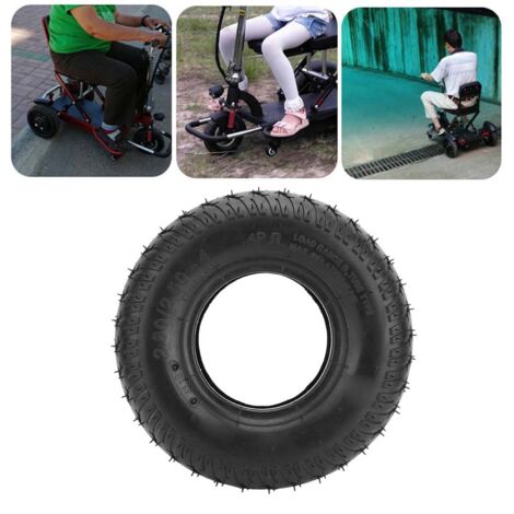 Pneu pour fauteuil roulant électrique 2.80/2.50-4 - Roue de scooter de mobilité - Accessoire de remplacement