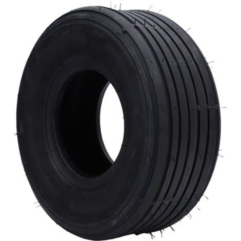 Pneu sans chambre à air 15x6.00-6 150/75-6, robuste, 4 plis, antidérapant, 6 pouces, pour tondeuse à gazon, chariot, cour, tracteur, brouette